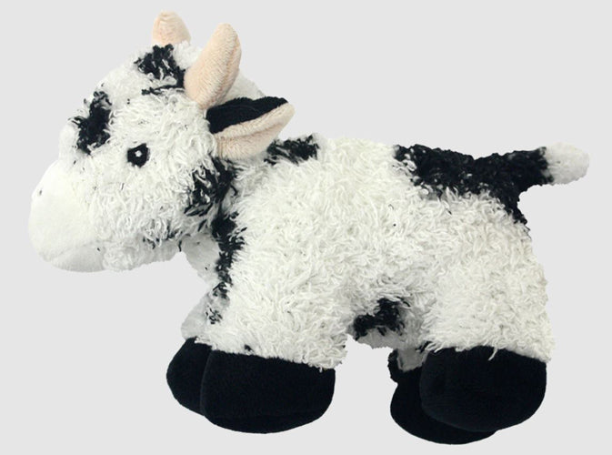 Multipet Look Whos Talking Dog Toy Cow Assorted 7 in