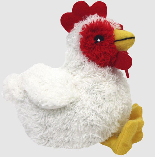 Multipet Look Whos Talking Dog Toy Chicken Assorted 5.5 in