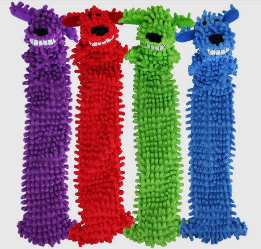 Multipet Loofa Floppy Dog Toy Light Weight Assorted 12 in