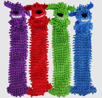 Multipet Loofa Floppy Dog Toy Light Weight Assorted 12 in