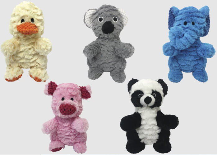 Multipet Wrinkleez Plush Dog Toy Assorted 9 in