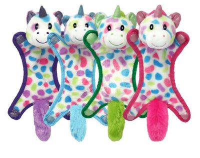 Multipet Ball-Head Unicorn Puppy Toy Assorted 15 in