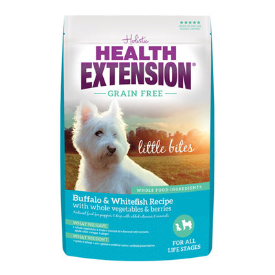 Health Extension Grain Free ~ Little Bites ~ Buffalo and Whitefish 10lb