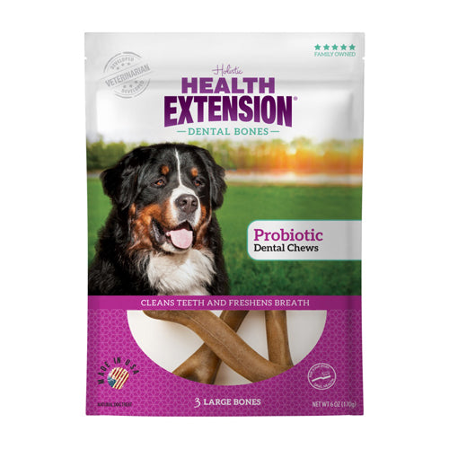 Health Extension Dental Bones - Large - Probiotic 3pk