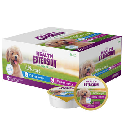 Health Extension Little Cups *Small Breed* Variety Box - Turkey-Chicken 3.5oz