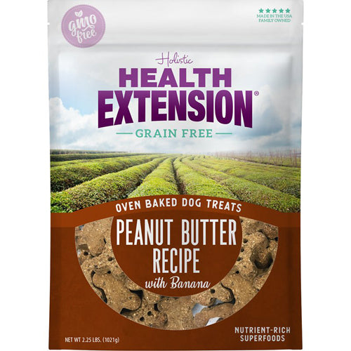 Health Extension Oven Baked Treats - Peanut Butter Recipe with Banana 2.25lb