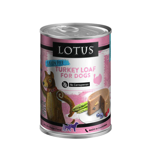 Lotus Dog Grain Free Loaf Turkey 12.5Oz