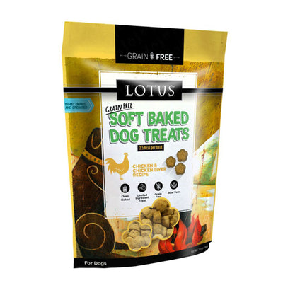 Lotus Dog Soft Baked Grain Free Chicken Liver 10Oz