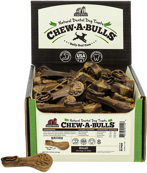 Red Barn Dog Chew A Bull Brush Mini 48Pk