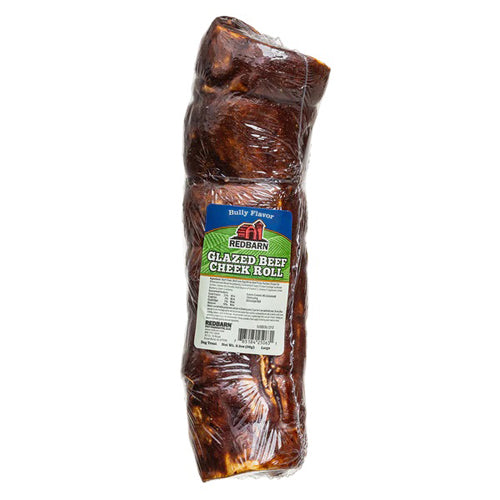 Redbarn Dog Grain Free Glazed Bully Beef Cheek Roll Large 12 Count