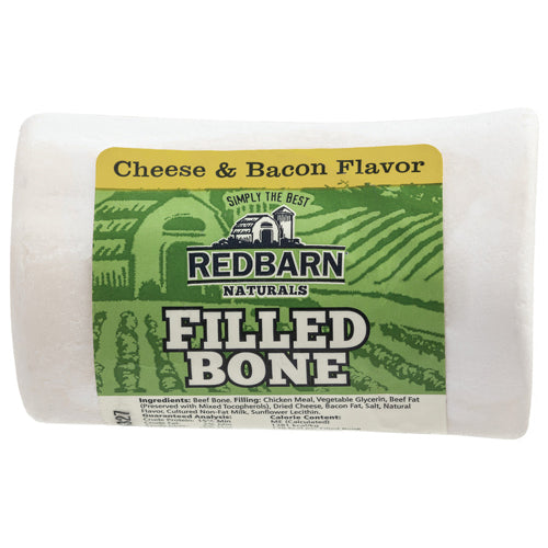 Redbarn Pet Products Filled Bone Natural Cheese and Bacon Dog Treat Small 20ct