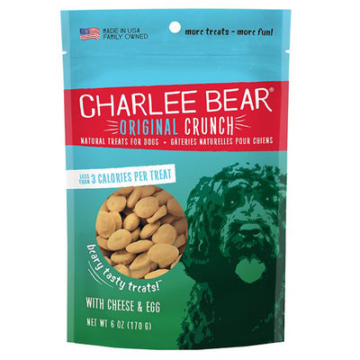 Charlee Bear Dog Cheese and Egg Treat 6Oz