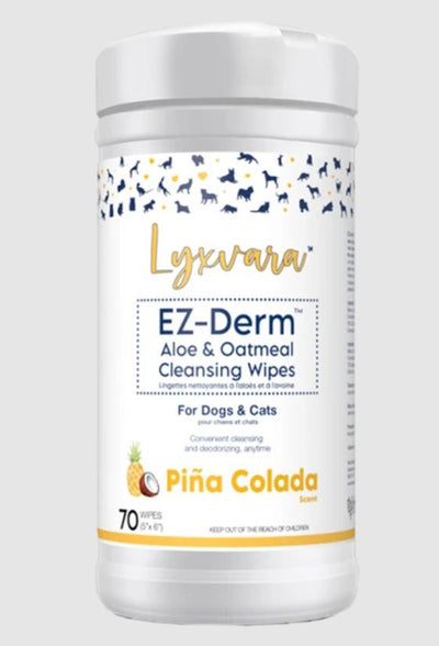 Lyxvara Dog Easy Derm Wipes Pina Colada 70Ct