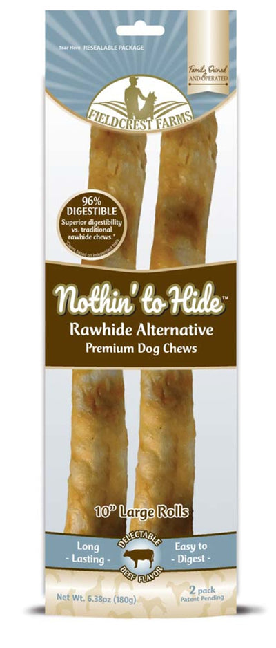 Fieldcrest Farms Nothin To Hide Roll Dog Treat 10 in 2 Pack