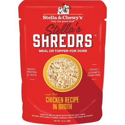 Stella and Chewys Dog Shredrs Chicken 2.8Oz. (Case Of 24)