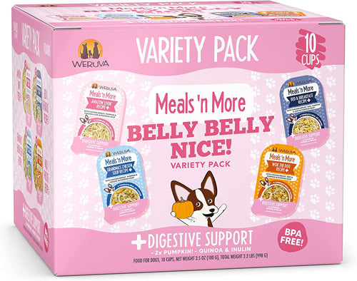 Weruva Dog Meals N More Belly Belly Nice Variety 10 Pack 3.5Oz