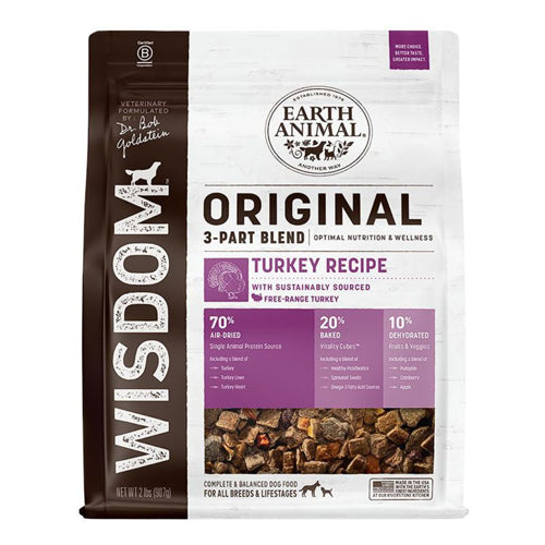 Earth Animal Dog Wisdom Original Turkey 2 Lb