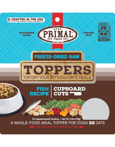 Primal Freeze Dried Cupboard Cuts Toppers | Fish 3.5 Oz