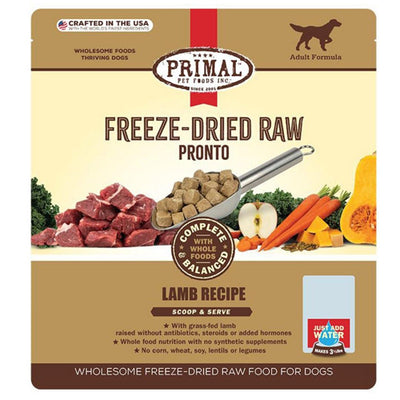 Primal Dog Freeze-Dried Pronto Lamb 25oz.