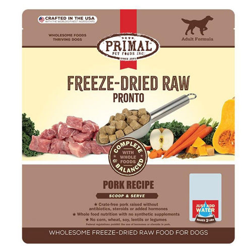 Primal Dog Freeze-Dried Pronto Pork 25oz.