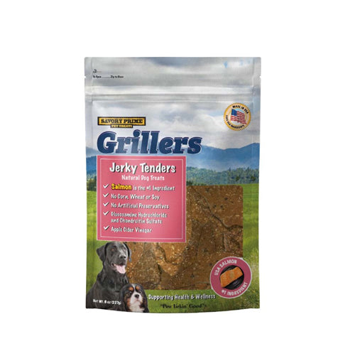 Savory Prime Grillers Salmon Tenders Dog Treat 8 oz