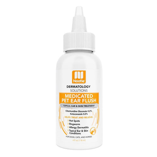 Nootie Dog Dermatology Solutions Medicated Ear Flush 4Oz