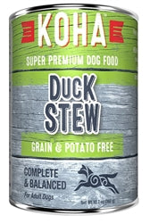 Koha Dog Grain Free Stew Duck 12.7oz.(Case of 12)