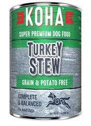 Koha Dog Grain Free Stew Turkey 12.7oz.(Case of 12)