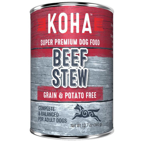 Koha Dog Grain Free Stew Beef 12.7oz.(Case of 12)