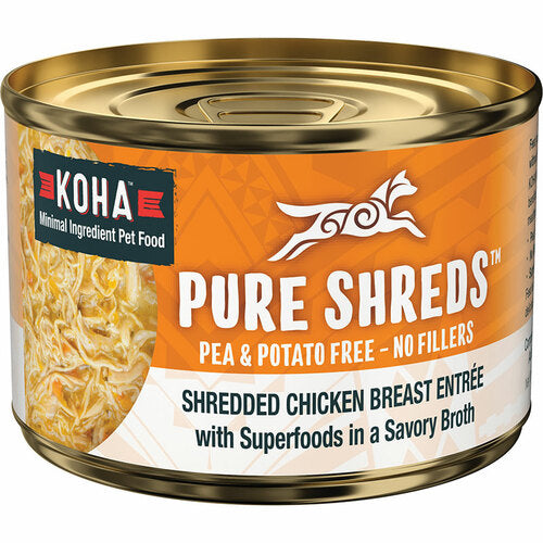 Koha Dog Grain Free Shredded Chicken 5.5oz.(Case of 12)