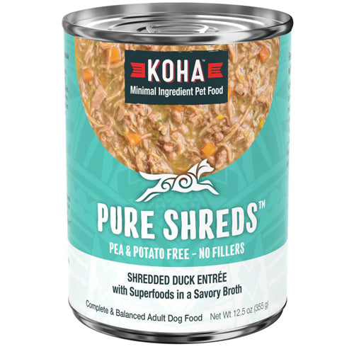 Koha Dog Grain Free Shredded Duck 12.5Oz