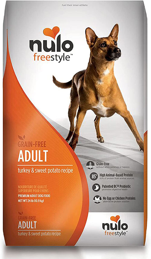 Nulo FreeStyle Grain Free Turkey and Sweet Potato Adult Dog Food 24 lb