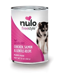 Nulo Grain Free Chicken Salmon Lentil Canned Puppy Food 13 oz 12 Pack