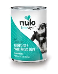 Nulo Grain Free Turkey Cod Sweet Potato Canned Puppy Food 13 oz 12 Pack