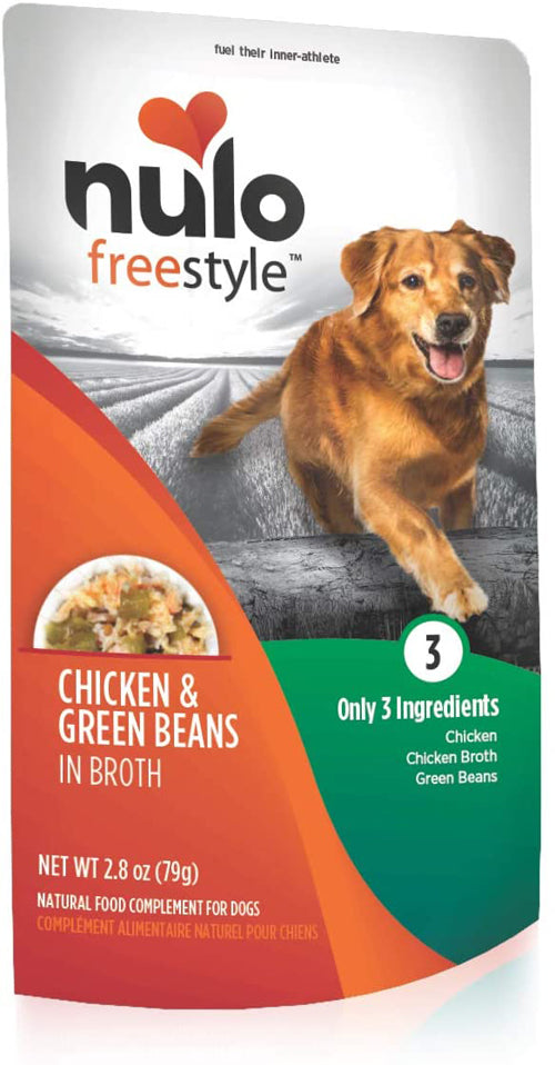 Nulo Chicken and Green Beans in Broth Dog Food Toppers 2.8 oz