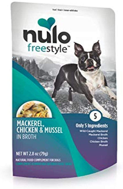 Nulo Mackerel; Chicken; and Mussel in Broth Dog Food Toppers 2.8 oz