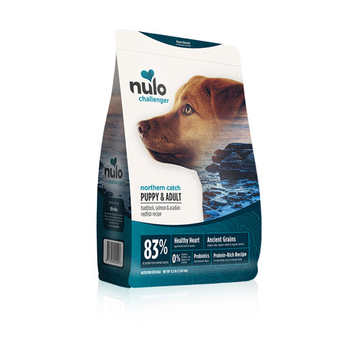 Nulo Challenger Northern Catch Haddock; Salmon; and Redfish Dry Dog-Pup Food 4.5 lb