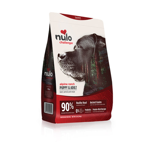 Nulo Challenger Alpine Ranch Beef; Lamb and Pork Dry Dog and Puppy Food 4.5 lb