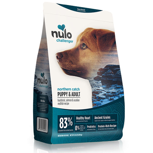 Nulo Challenger Northern Catch Haddock; Salmon; and Redfish Dry Dog-Pup Food 11 lb