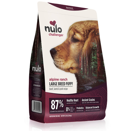 Nulo Challenger Alpine Ranch Beef; Lamb and Pork Large Breed Dry Puppy Food 24 lb