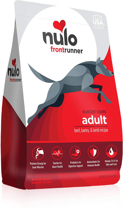 Nulo Frontrunner Beef; Barley and Lamb Dry Dog Food 3 lb