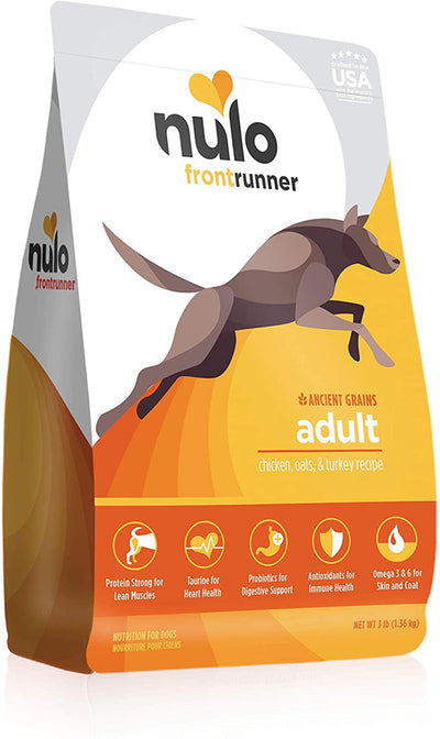 Nulo Frontrunner Chicken; Oats and Turkey Dry Dog Food 11 lb