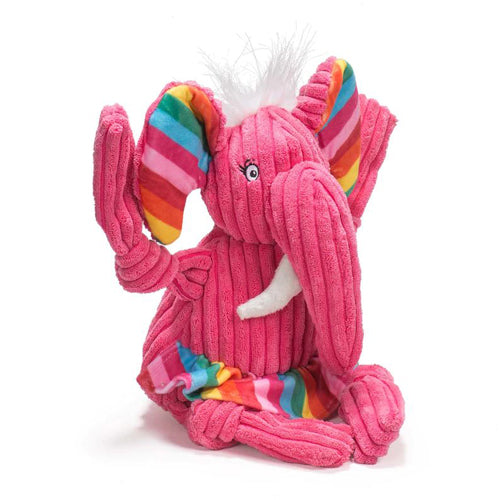 Hugglehounds Dog Rainbow Elephant Knottie Large