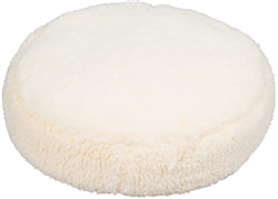 Hugglehounds Dog Fleece Pouf Bed; Natural - Large