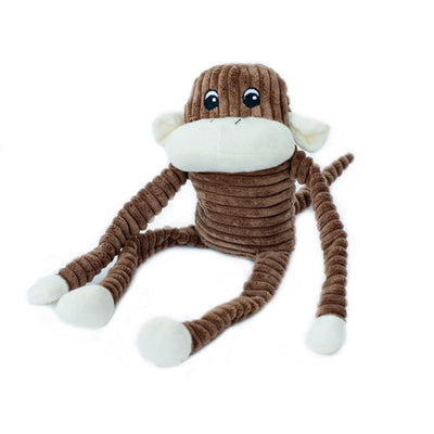 ZippyPaws Spencer the Crinkle Monkey Dog Toy Brown 1ea-LG