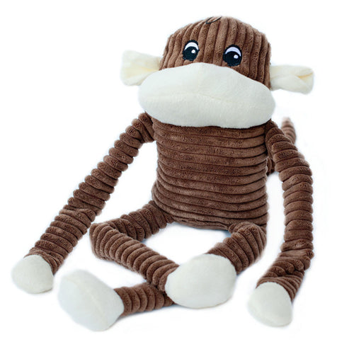 ZippyPaws Spencer the Crinkle Monkey Dog Toy Brown 1ea-XL