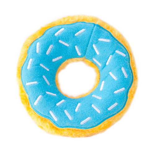 ZippyPaws Donutz Dog Toy Blueberry 1ea-Md