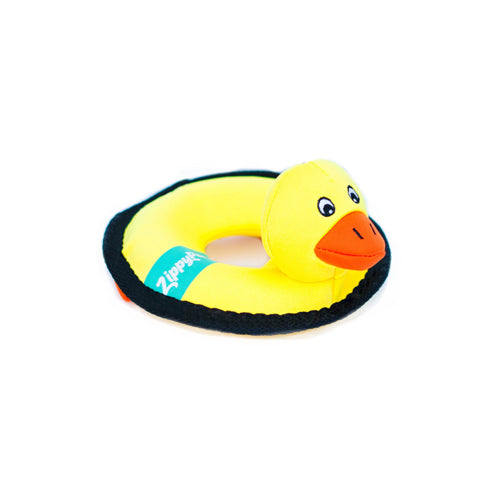 ZippyPaws Z-Stitch Floaterz Dog Toy Duck Yellow 1ea-MD