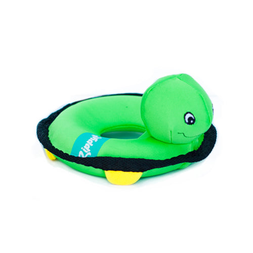 ZippyPaws Z-Stitch Floaterz Dog Toy Turtle Green 1ea-MD