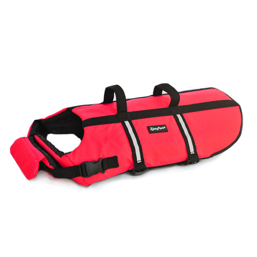 ZippyPaws Adventure Dog Life Jacket Red 1ea-Lg